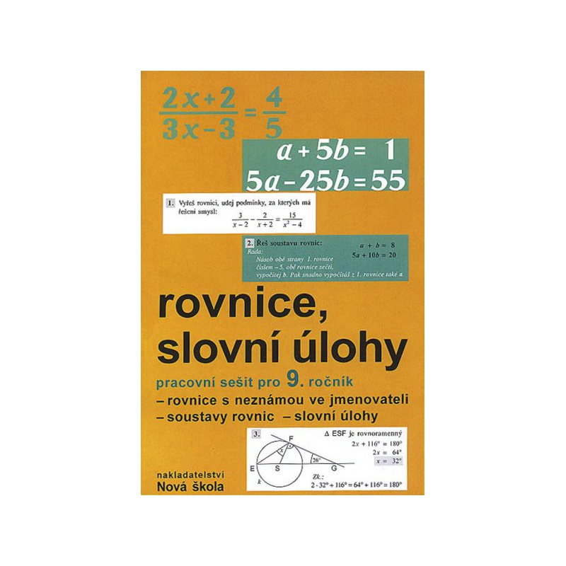 Rovnice, slovní úlohy - pracovní sešit pro 9. ročník